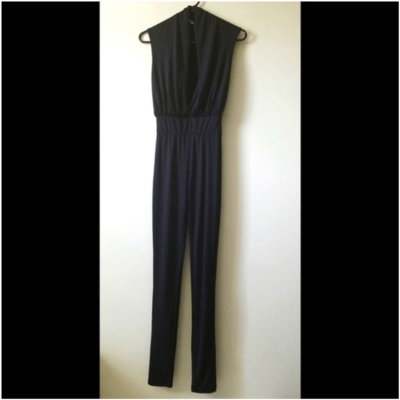 DEEP V NECK PLUNGE FITTED CATSUIT - Picture 13 of 15